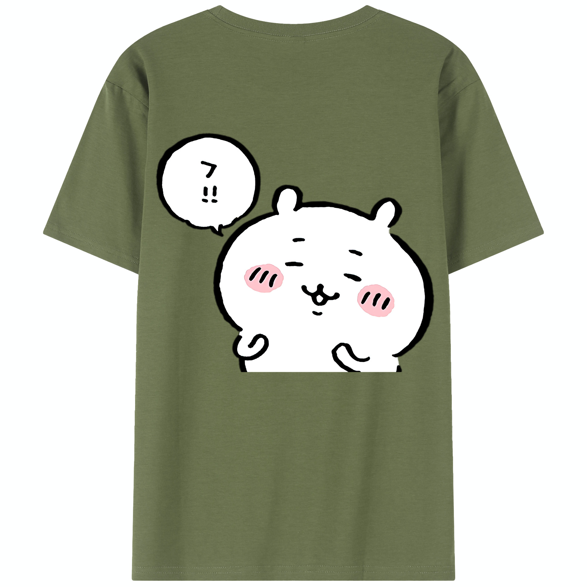 （画像用） ちいかわ ちいかわ Chii-kawa chiikawa 綿100％半袖Tシャツ（背面プリント）